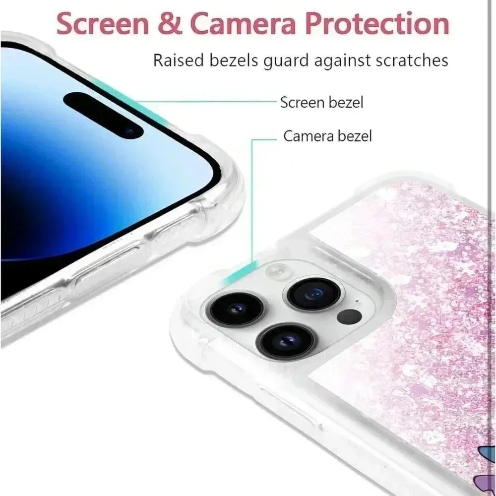 Bling Glitter Liquid Quicksand Case for iPhone 11 Pro MAX Anime Kawaii Character